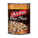ALPO Wet&nbsp;Chop House&nbsp;dog food, rotisserie chicken flavor in gourmet gravy Full-Size Picture